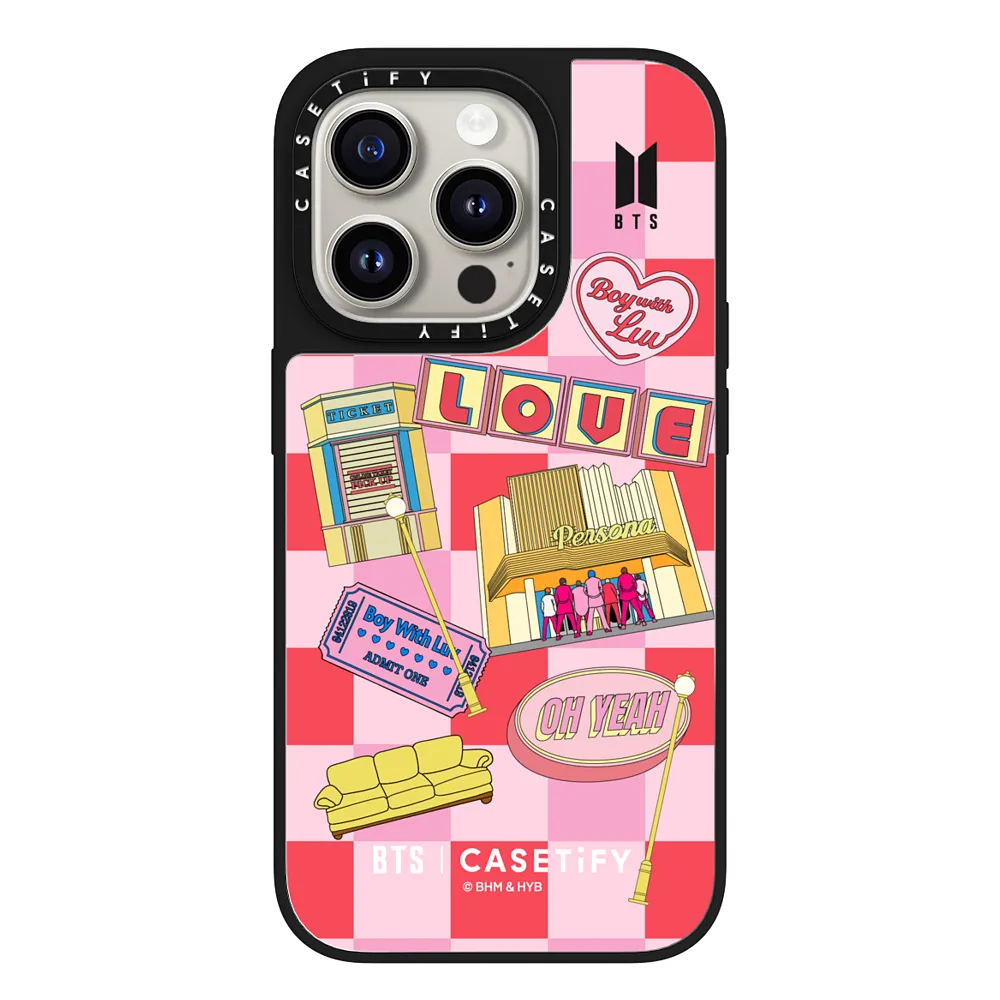 BTS Boy With Luv Checkered Case