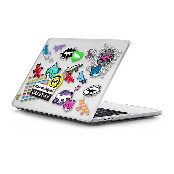 Maison Kitsuné Stickers MacBook Case