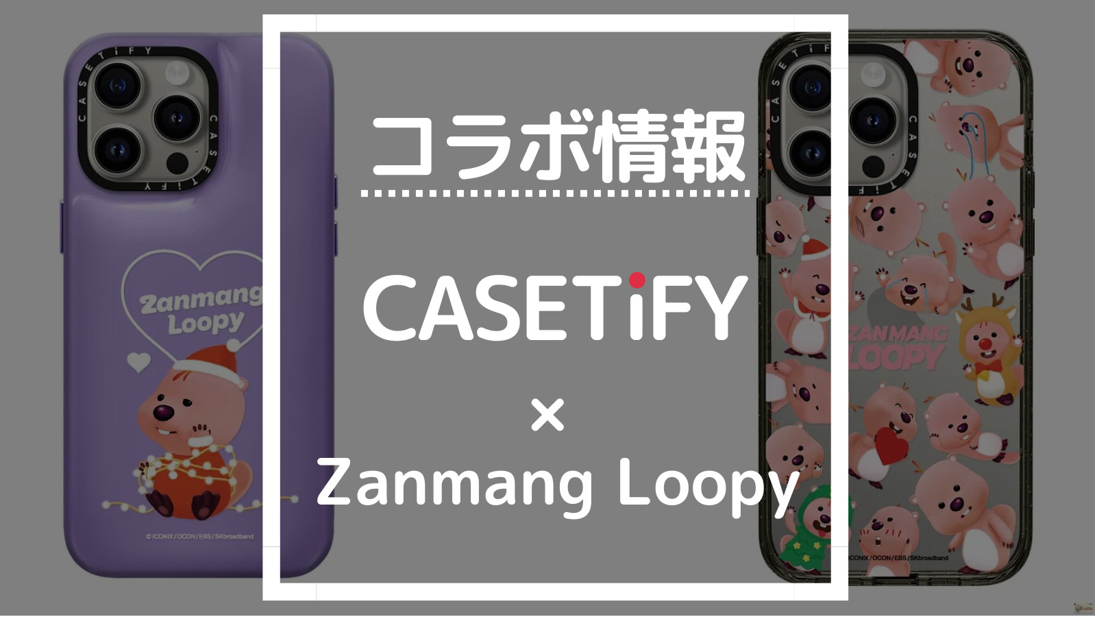 コラボ情報 CASETIFY×Zanmang Loopy