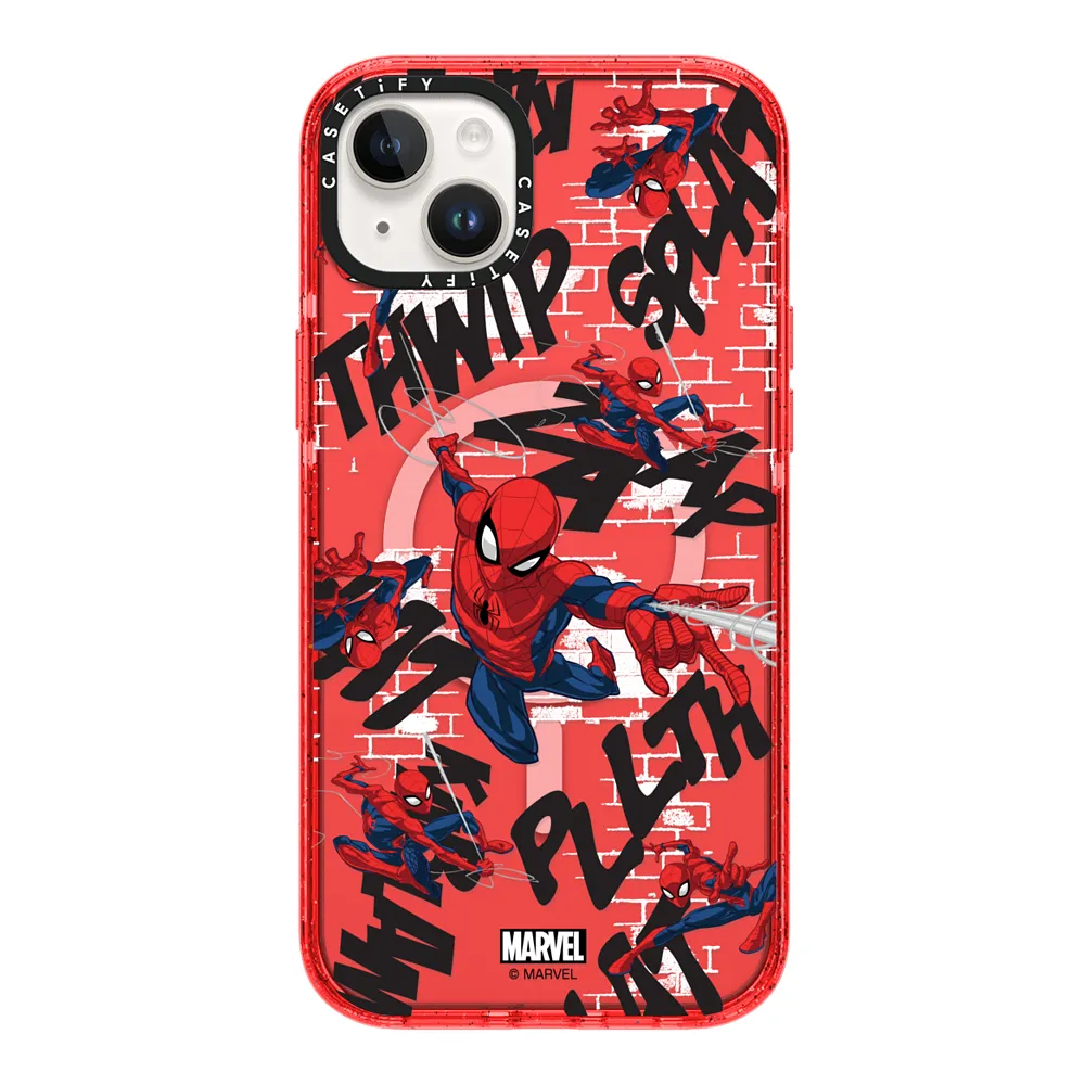 Spider-Man Pattern Red Case