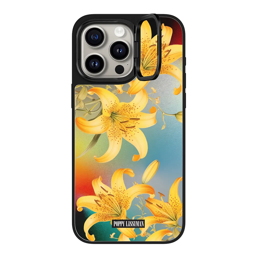 Yellow Lilies Case - Mirror Case Edition ミラー リングスタンドケース MagSafe対応