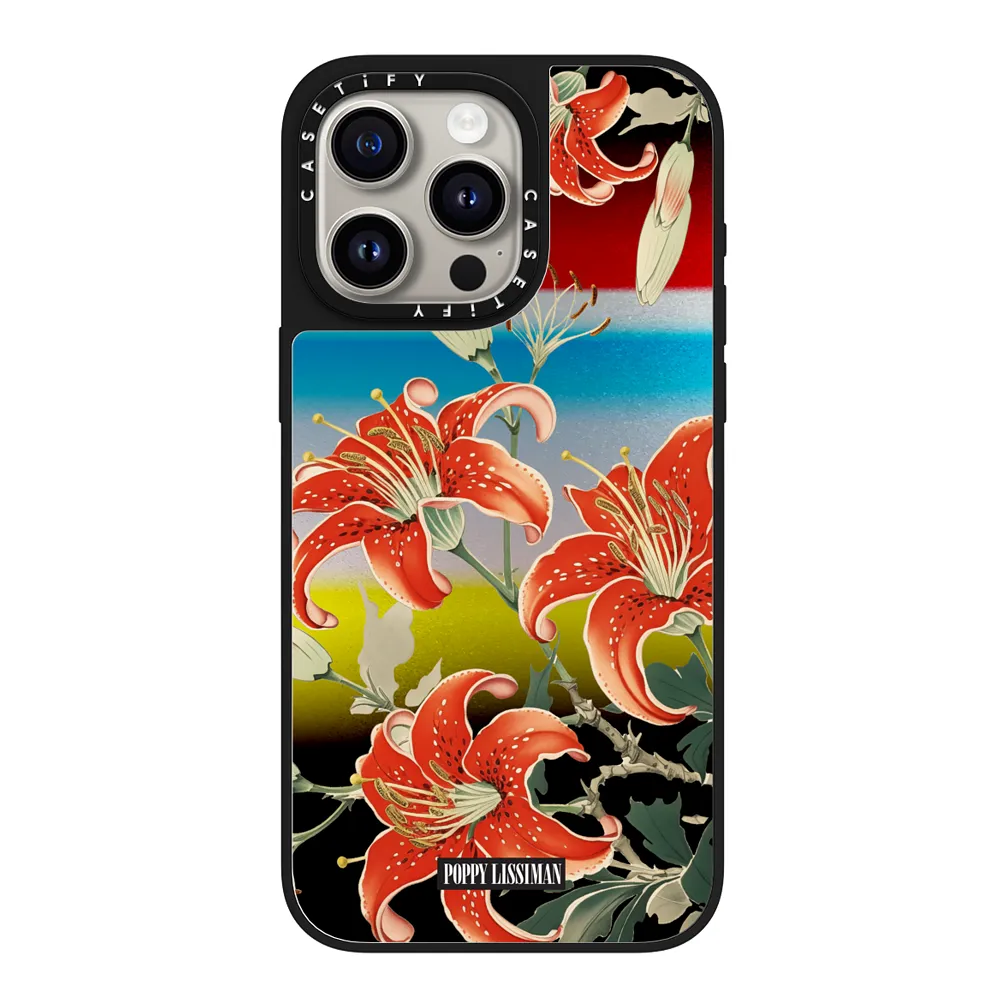 Red Lilies Case - Mirror Case Edition ミラーケース MagSafe対応