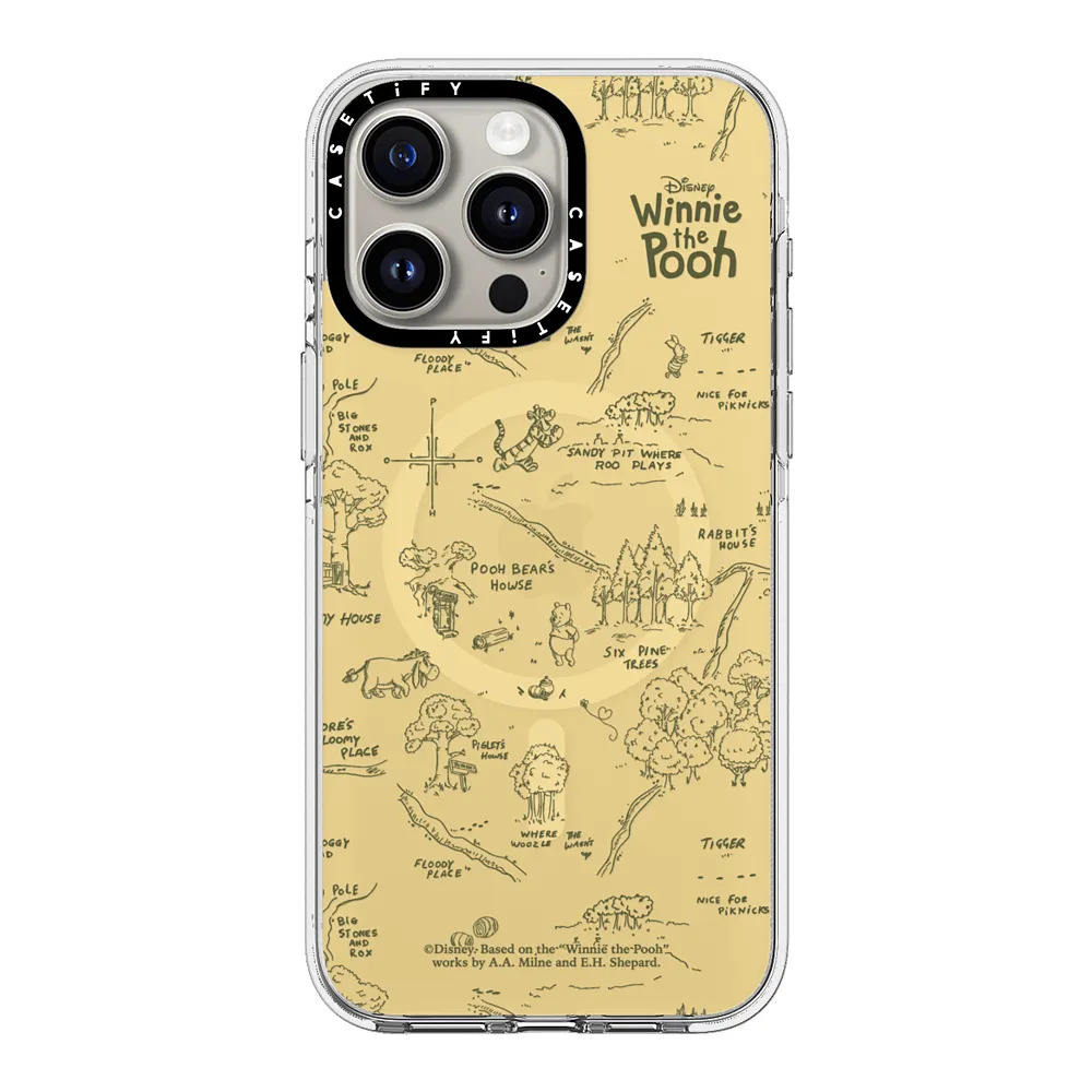 Hundred Acre Wood Map Case クリア ケース MagSafe対応