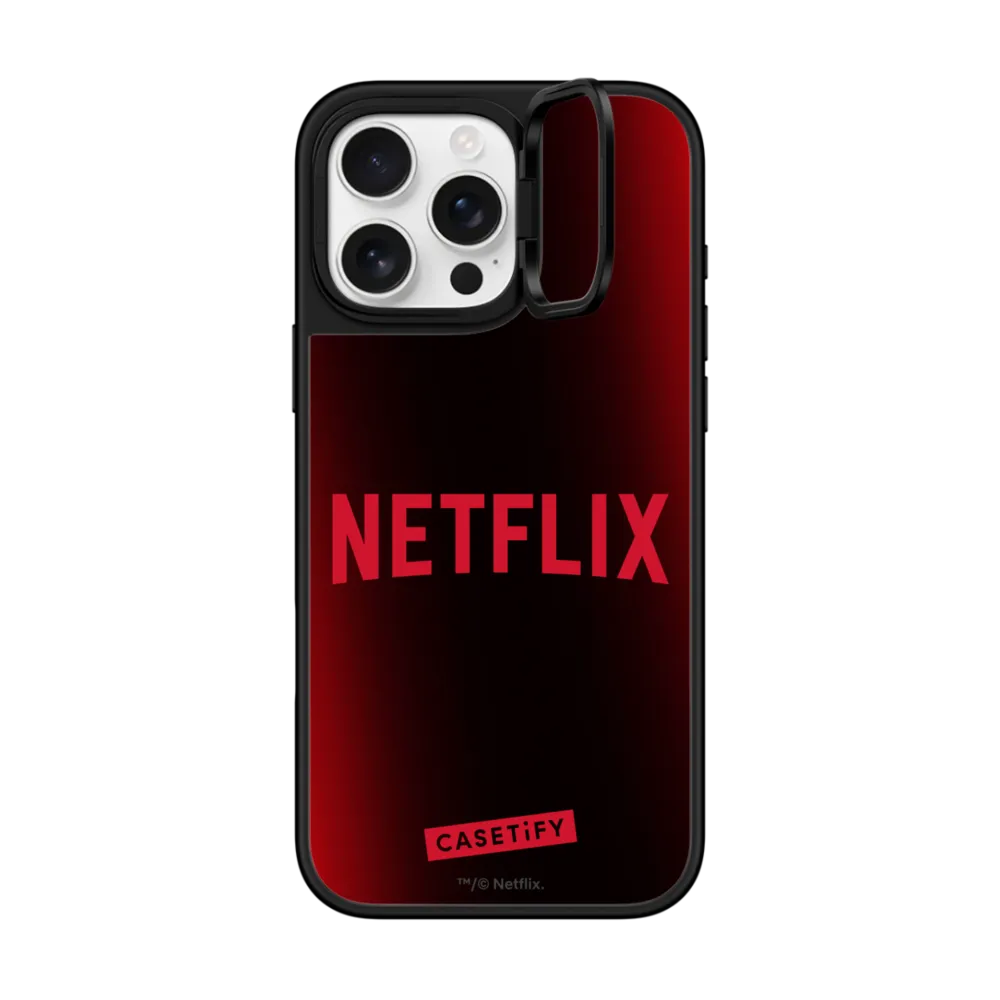 Netflix Logo Phone Case ミラー リングスタンドケース MagSafe対応