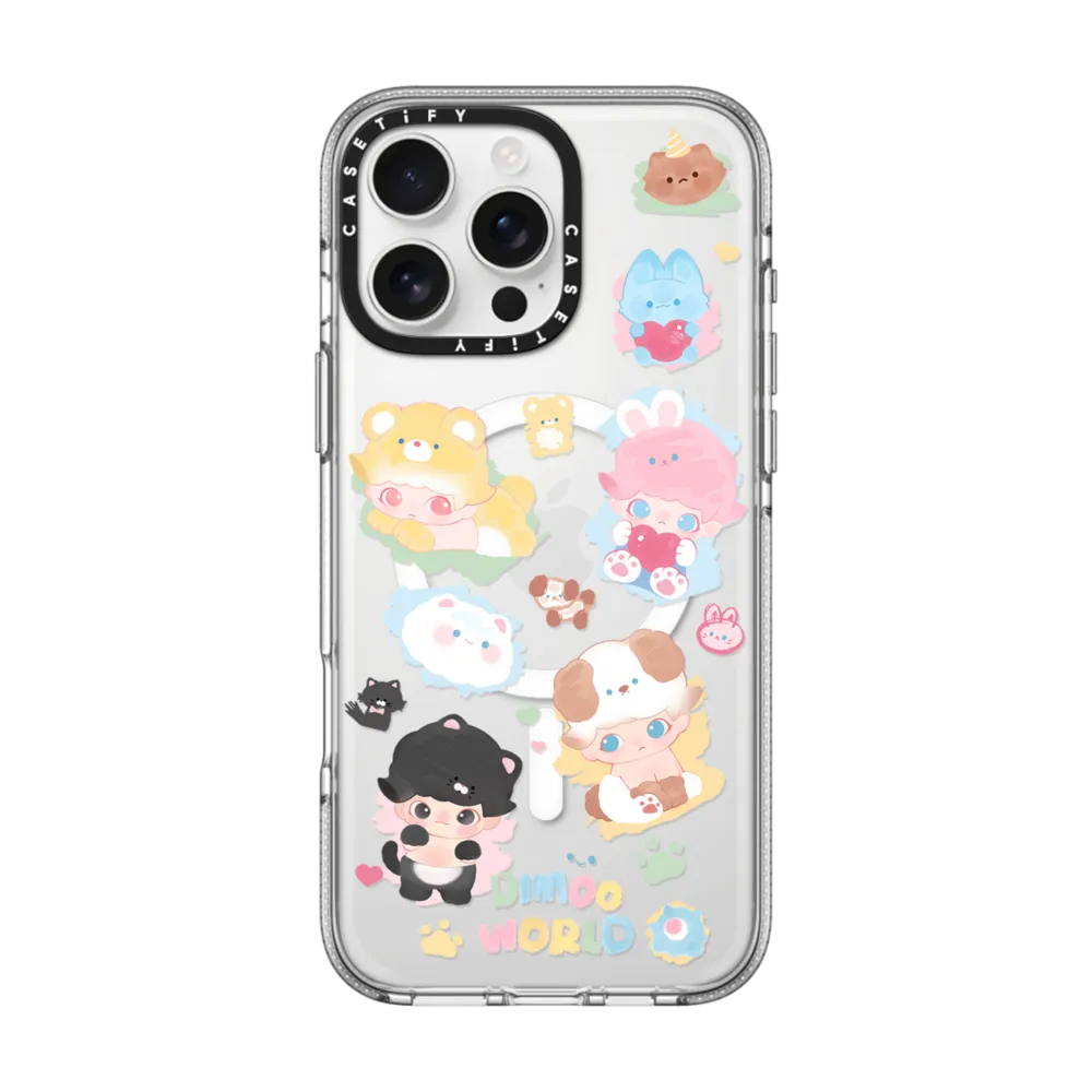 DIMOO WORLD Case クリア ケース MagSafe対応