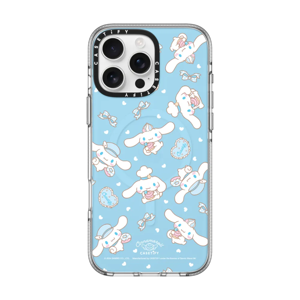 Cinnamoroll Dessert Pattern Case クリア ケース MagSafe対応