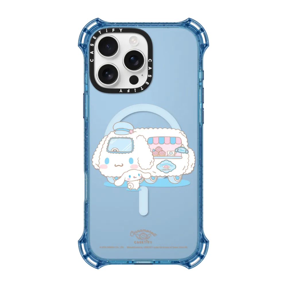 Cinnamoroll Cafe Truck Case - Blue Case Edition バウンス ケース MagSafe対応