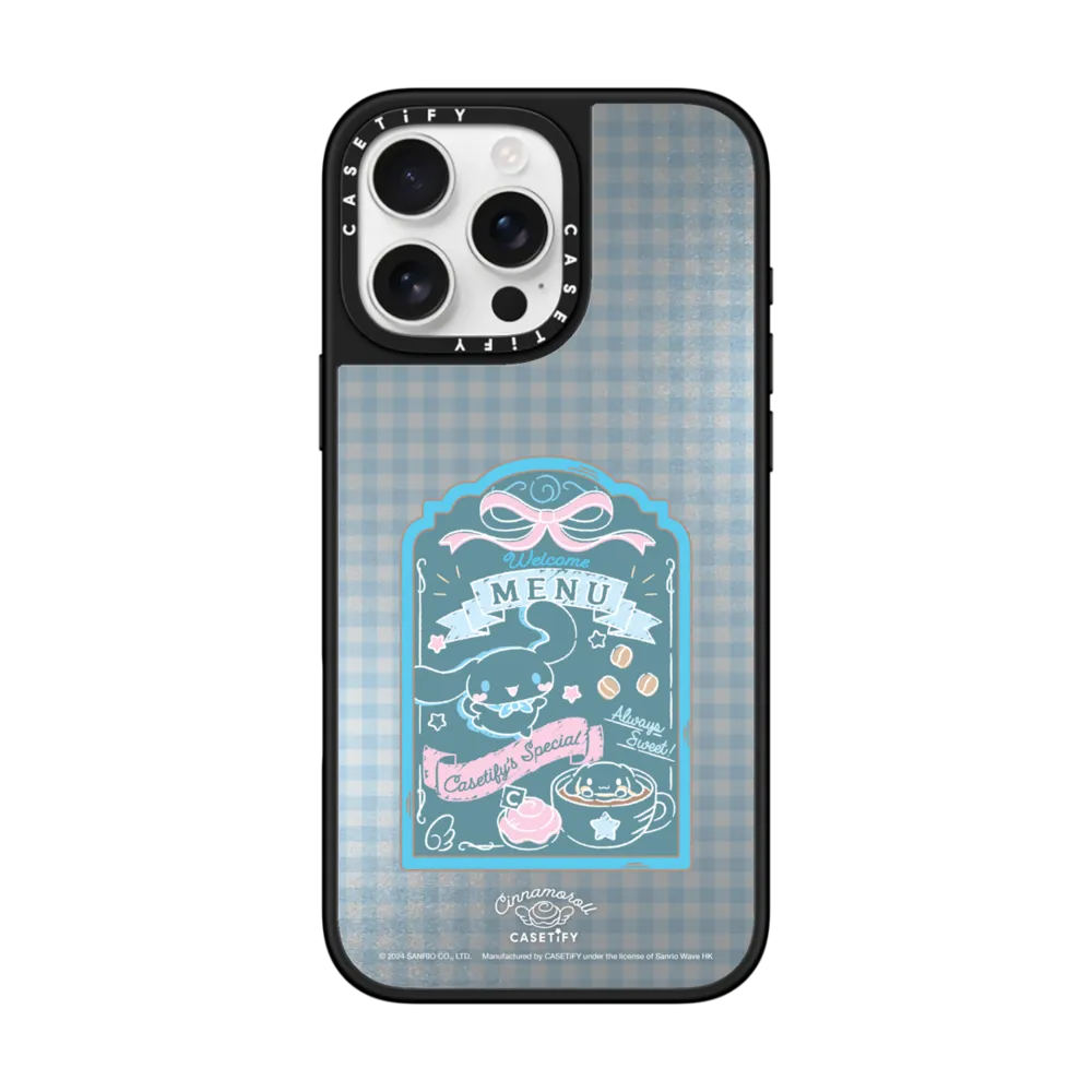 Cinnamoroll Cafe Menu & Latte Art Case ミラーケース MagSafe対応