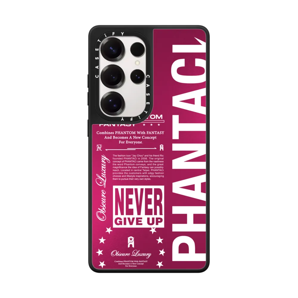 PHANTACi Newspaper Pink Case マグネット式 ミラーケース