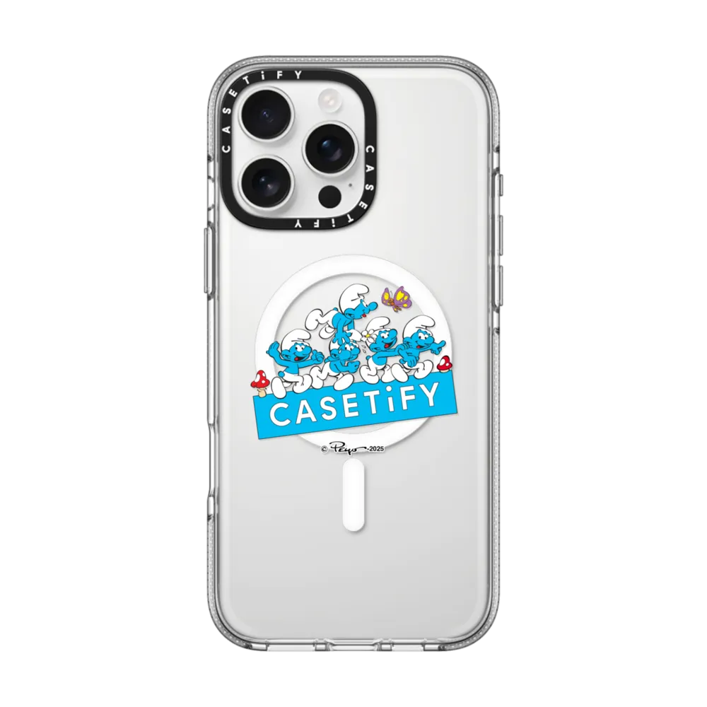 The Smurfs Logo Blend Case クリア ケース MagSafe対応
