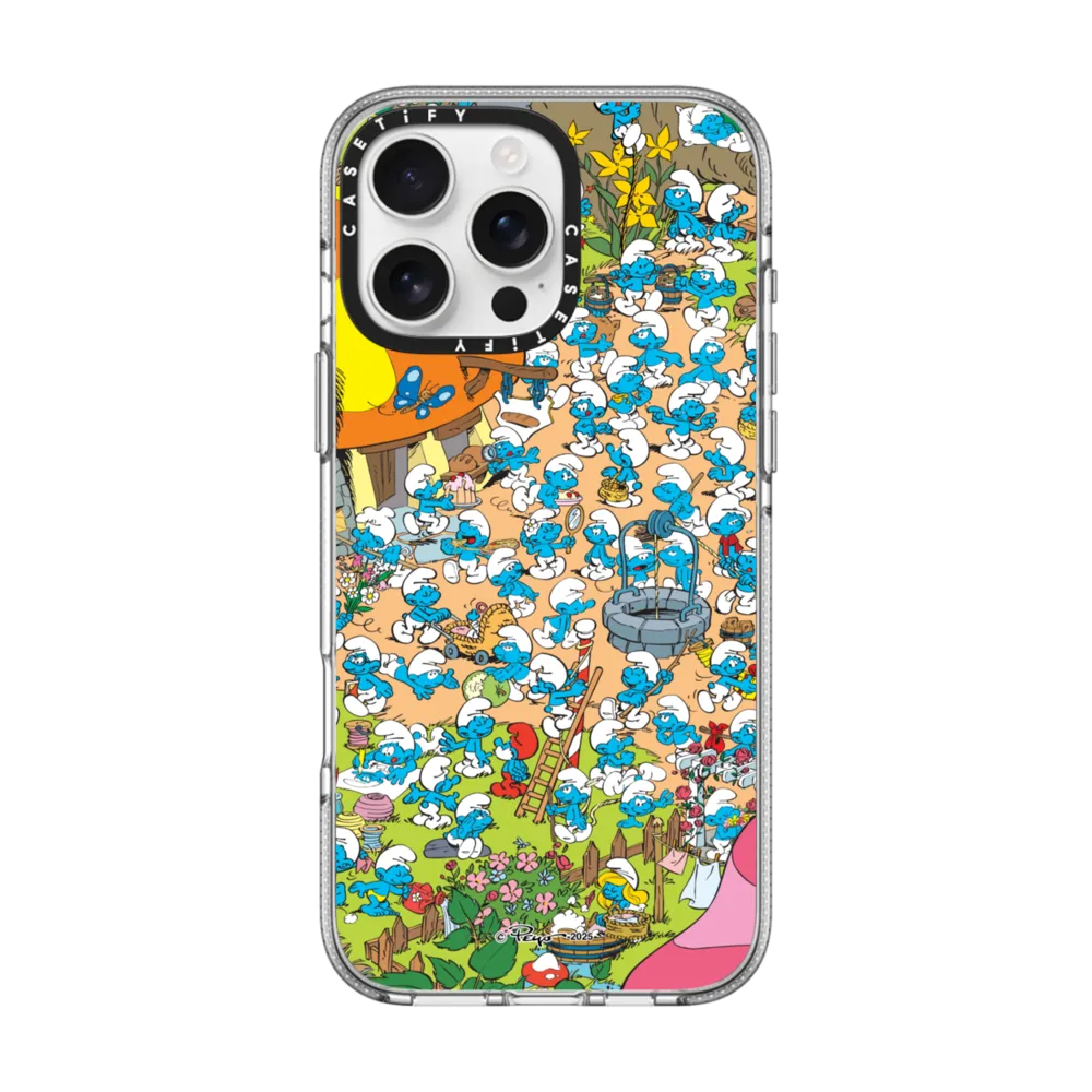The Smurfs Village Case クリア ケース MagSafe対応