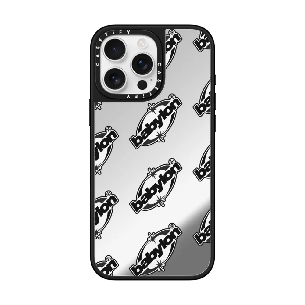 Babylon Charge Logo B&W Case ミラーケース MagSafe対応