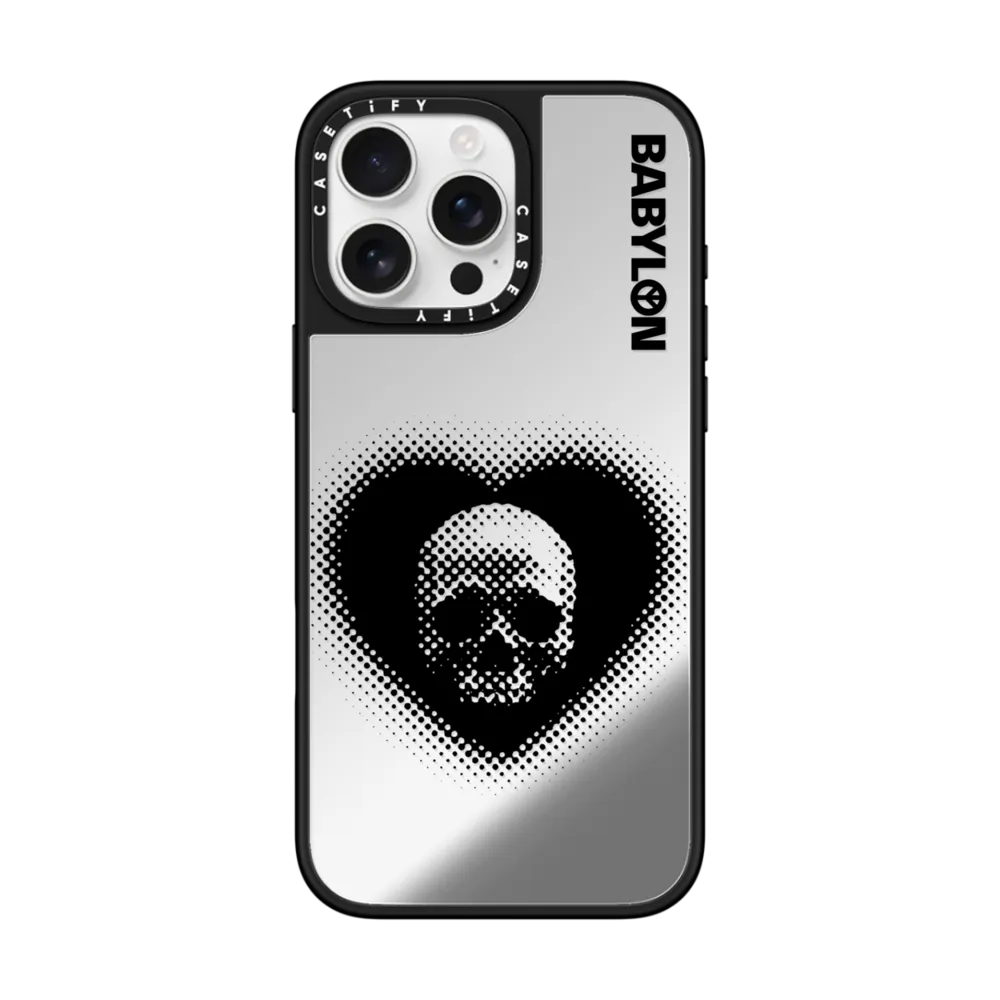 Babylon Skull Heart Case ミラーケース MagSafe対応