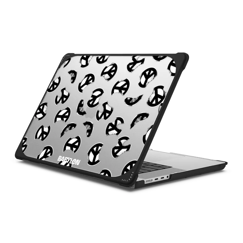 Babylon Sticker B&W Laptop Case バウンス ケース
