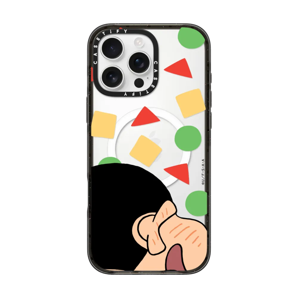 Crayon Shinchan Face Case - Shy インパクトケース MagSafe対応