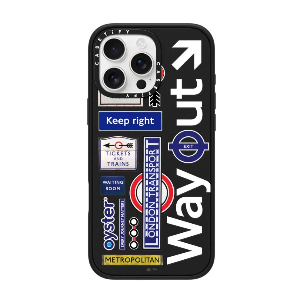 Underground Wayfinding Symbol Sticker Phone Case インパクトケース
