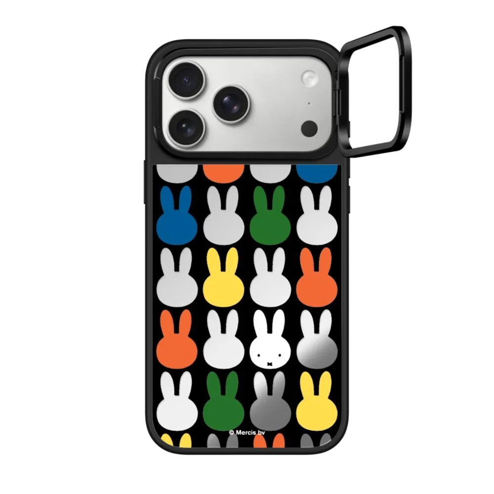 Miffy Classic Pattern Case ミラー リングスタンドケース MagSafe対応
