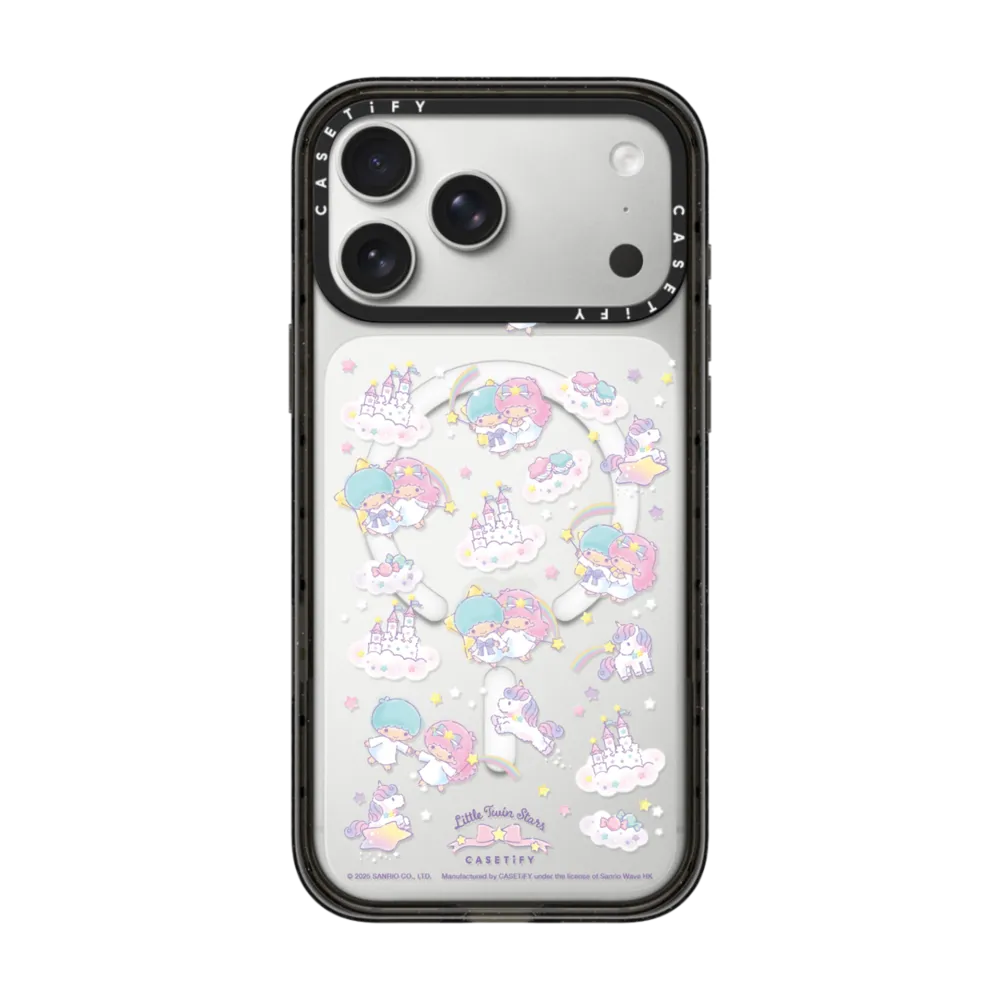 Little Twin Stars Celestial Pattern Phone Case インパクトケース MagSafe対応