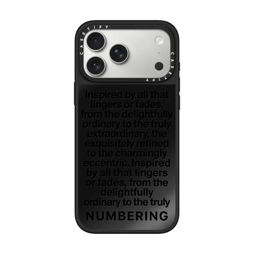 NUMBERING Typography Case ミラーケース MagSafe対応