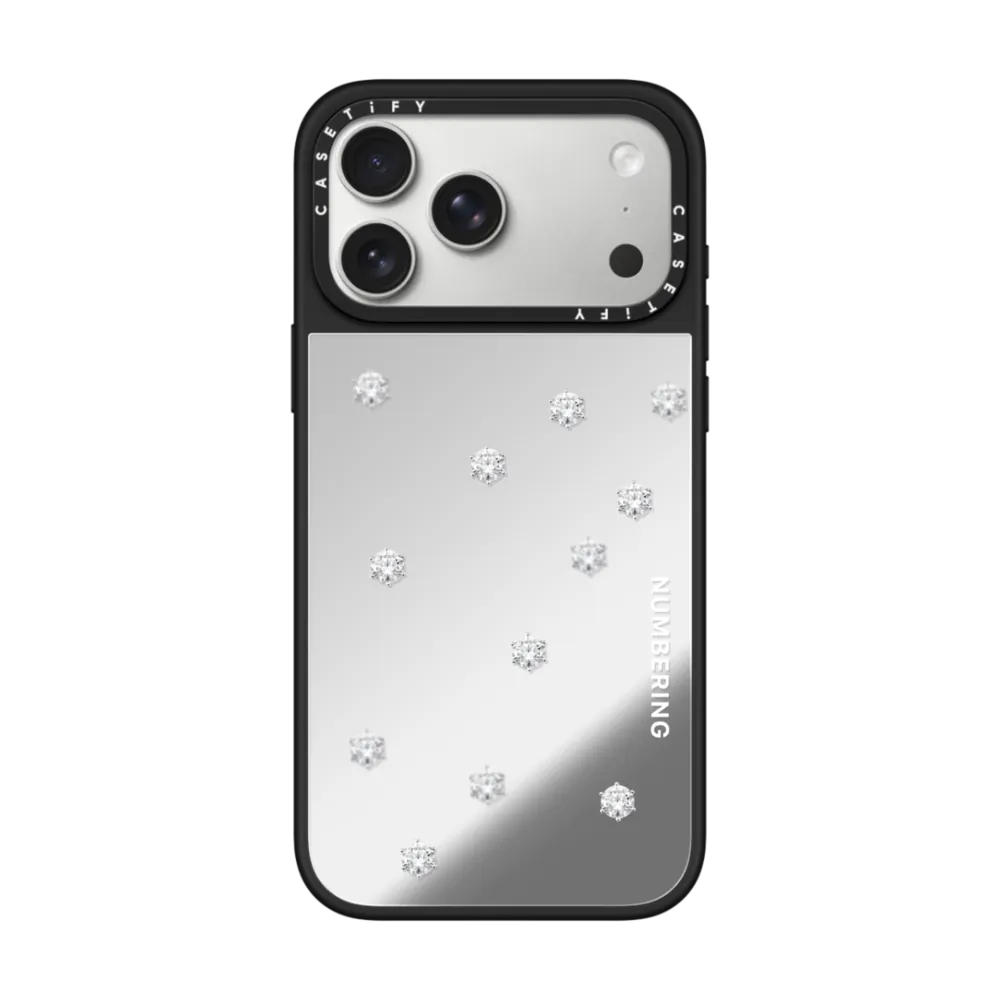NUMBERING Round Brilliant Case ミラーケース MagSafe対応