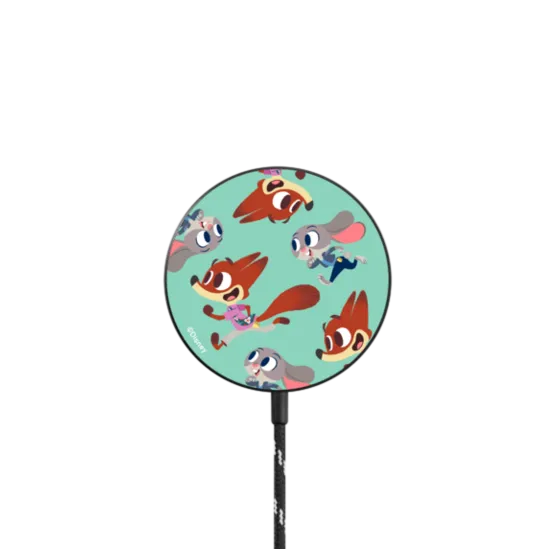 Nick and Judy Pattern Magnetic Wireless Charger