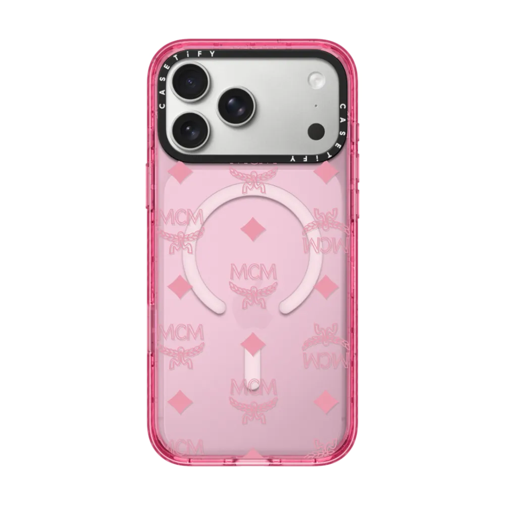 MCM Visetos Case - Pink インパクトケース MagSafe対応
