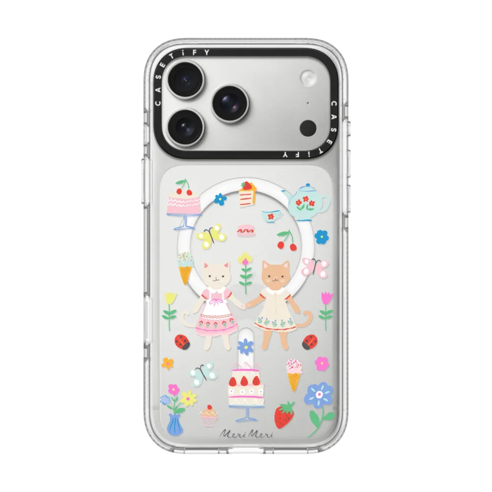 Meri Meri Kitten Club Phone Case インパクト クリアケース MagSafe対応