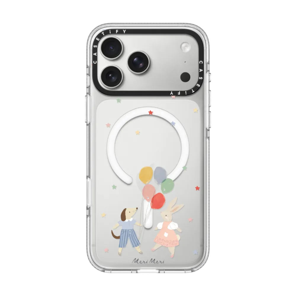 Meri Meri Animal Friends Phone Case インパクト クリアケース MagSafe対応