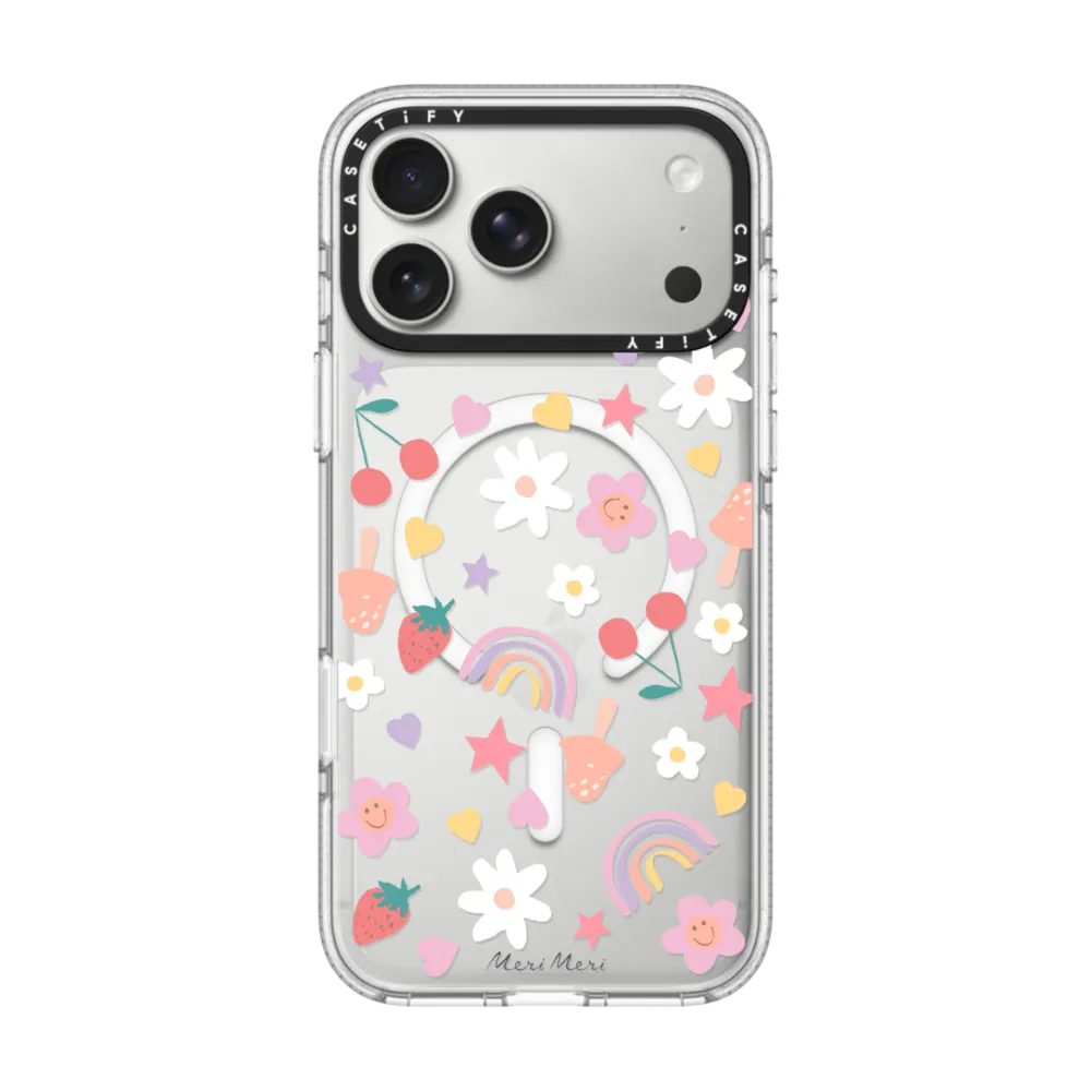Meri Meri Happy Icons Phone Case インパクト クリアケース MagSafe対応