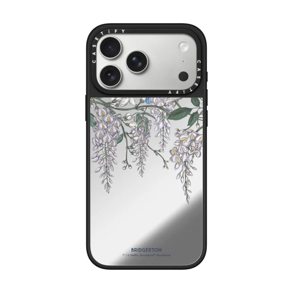 Bridgerton Draping Wisteria Custom Case ミラーケース MagSafe対応