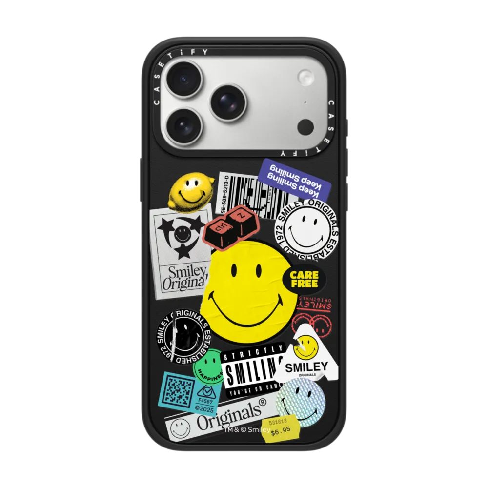 Smiley Sticker Phone Case インパクトケース MagSafe対応