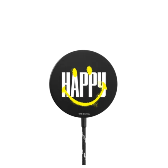 Smiley Graffiti PowerThru Magnetic Wireless Charger