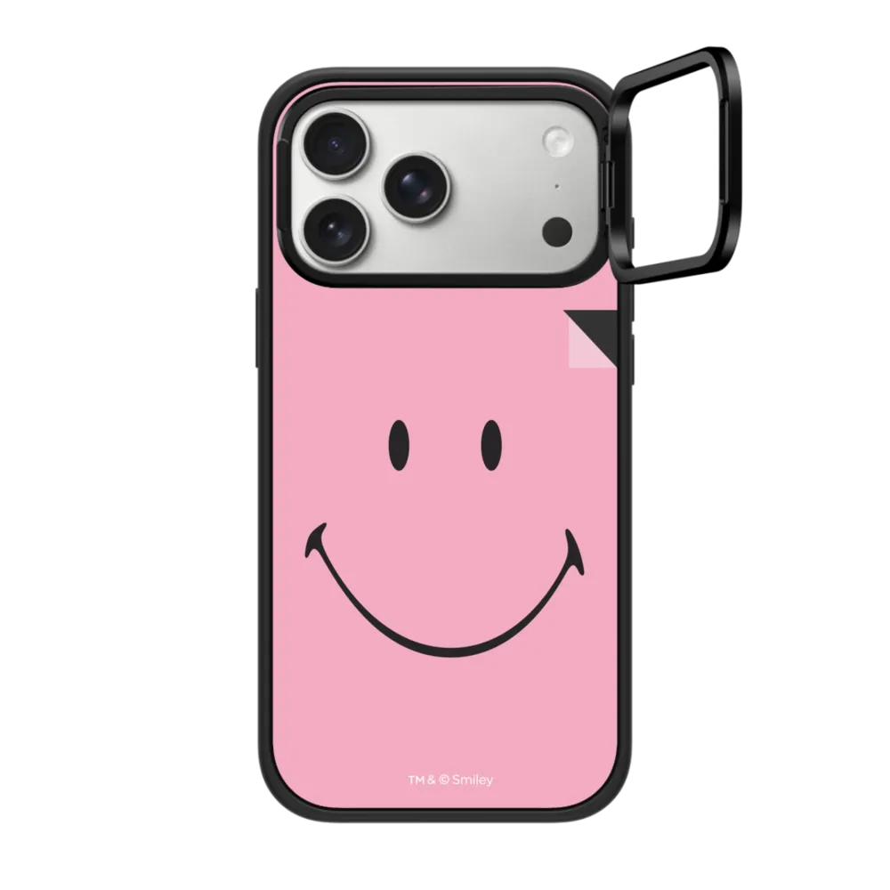 Original Smiley Phone Case - Pink Edition インパクトリングスタンドケース MagSafe対応
