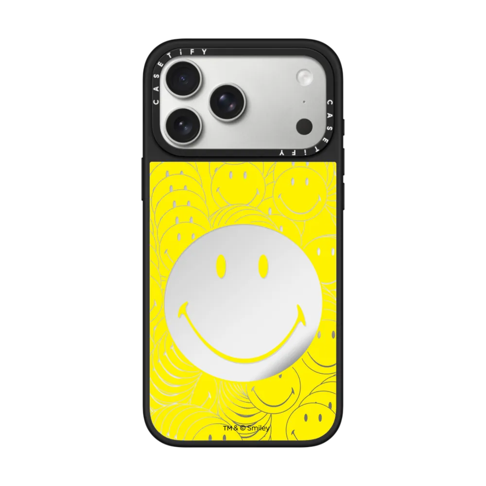 Smiley Phone Case - Yellow Edition ミラーケース MagSafe対応