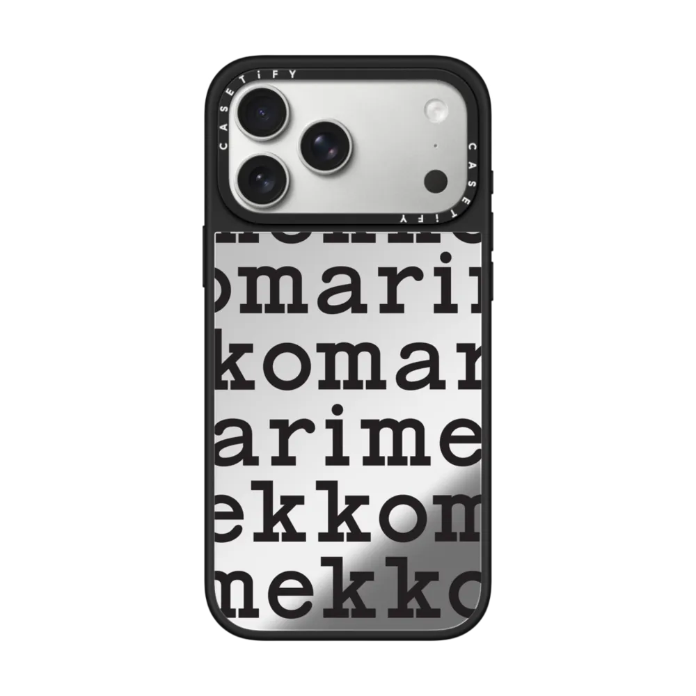 Marimekko Logo Pattern Case (White) ミラーケース MagSafe対応