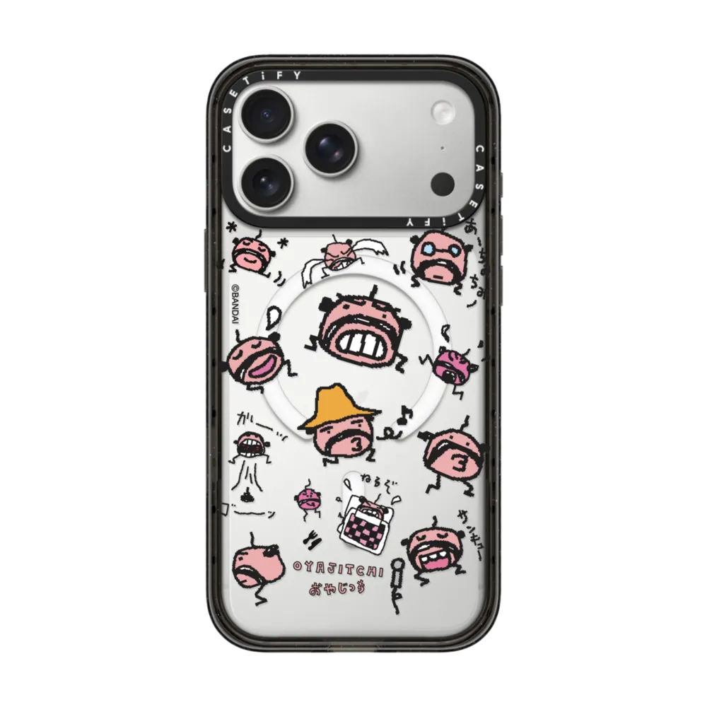 Tamagotchi Oyajitchi Medley Pattern Case インパクトケース MagSafe対応