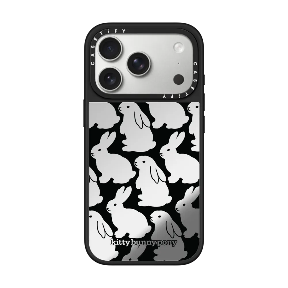 Little Black Bunnies Case ミラーケース MagSafe対応