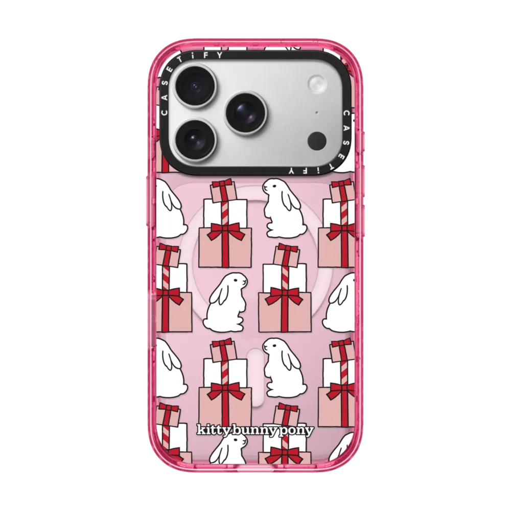 Little Bunnies with Present Case インパクトケース MagSafe対応