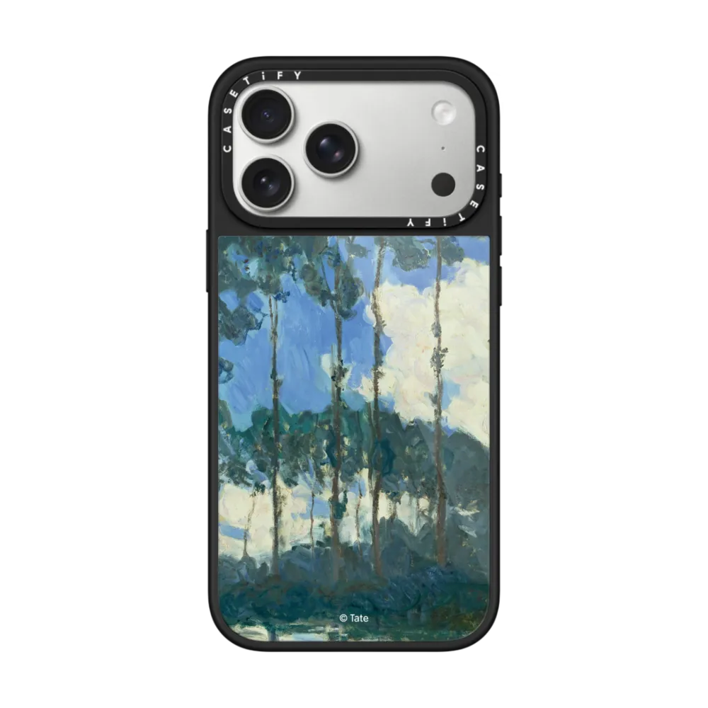 Poplars on the Epte Phone Case グレーズケース MagSafe対応